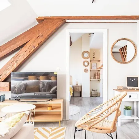 Les Coulisses - Duplex Au Centre - Parking Prive 아파트 *